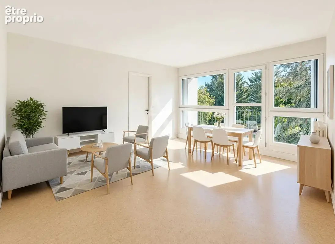 Appartement Meaux F2 de 56 m2 - proche gare et centre ville - balcon - ascenseur - cave et parking. - photo 2