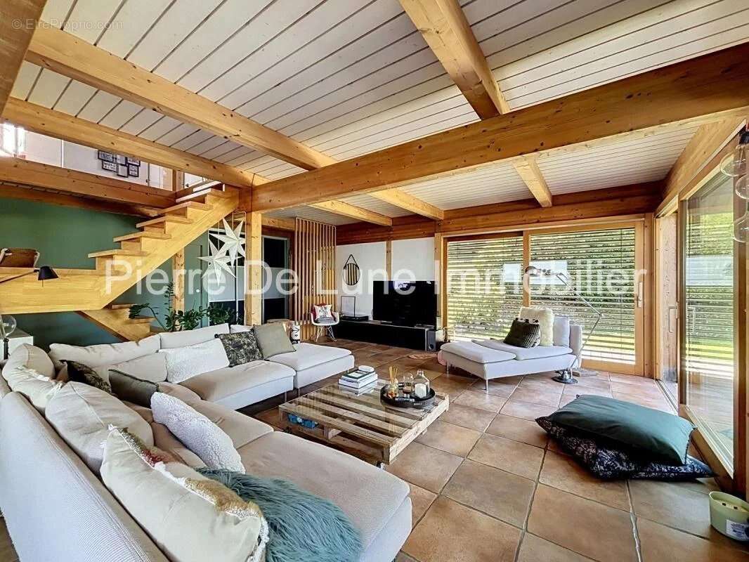 Trévignin – Maison d'exception en ossature bois avec vue dominante, piscine et panorama sur les montagnes - photo 17
