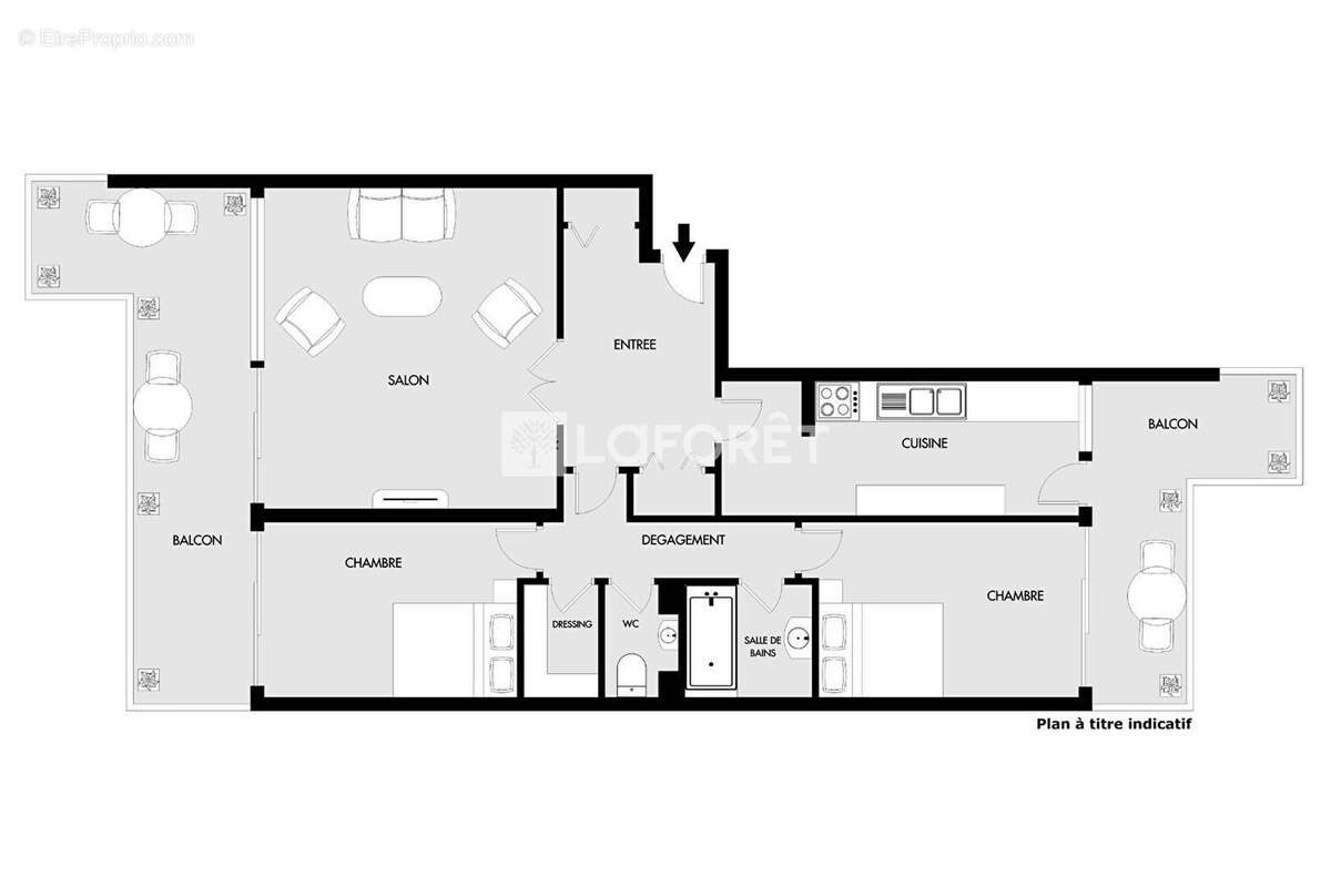 Appartement à PARIS-15E