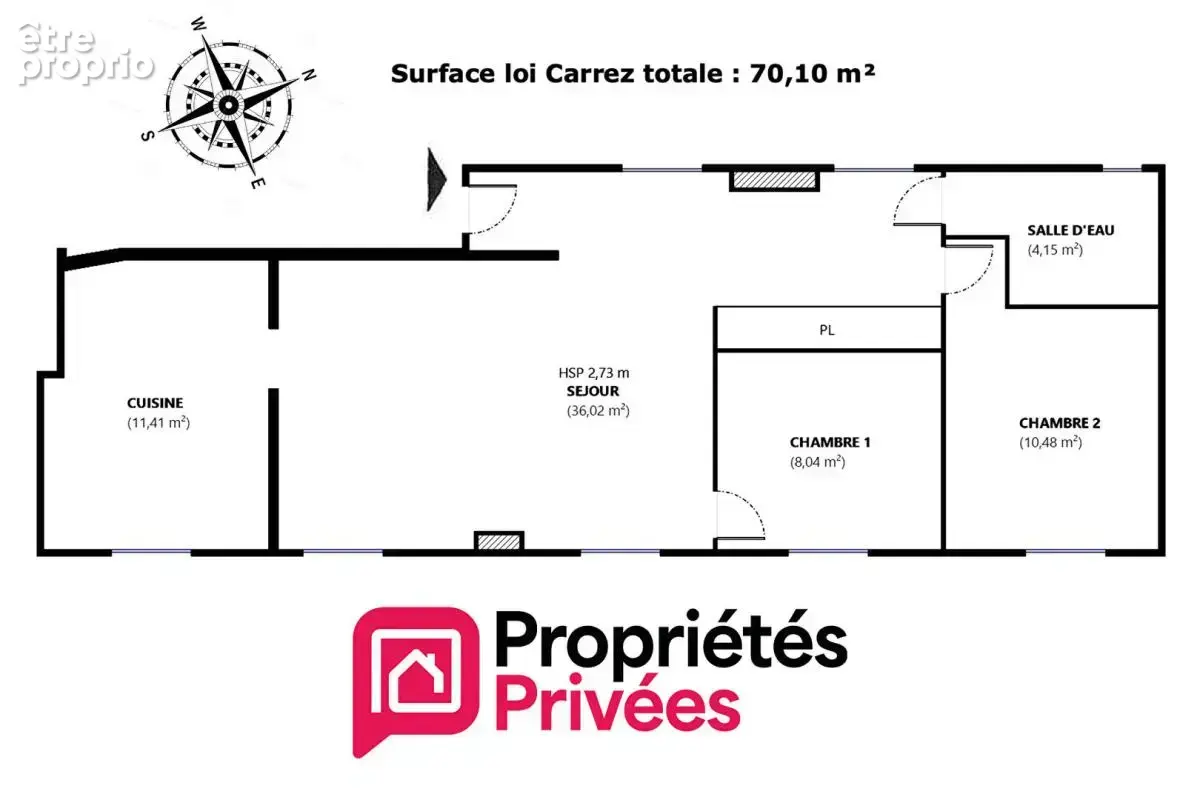 Appartement Boulogne Billancourt 3 pièce(s) 70.10 m2 traversant dernier étage - photo 14