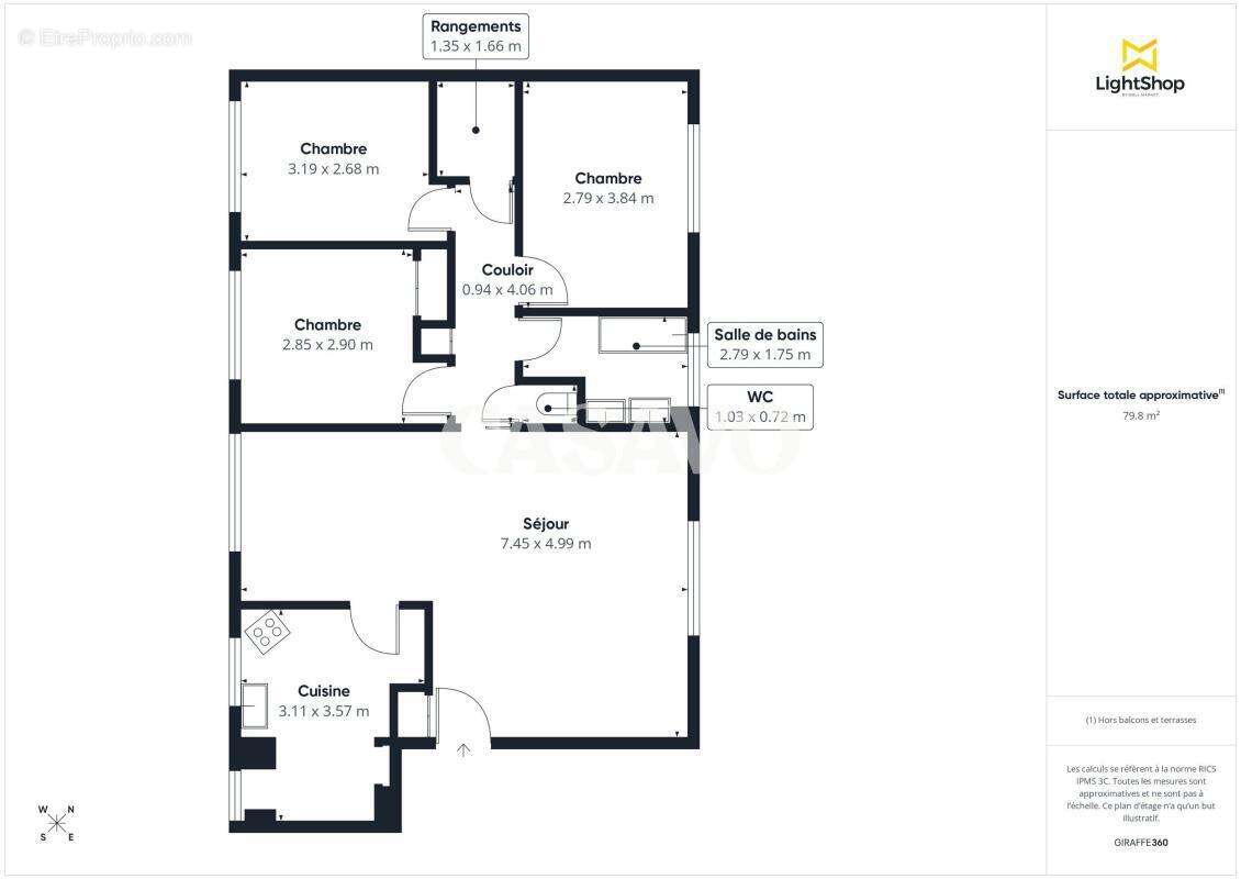 Appartement à LA CELLE-SAINT-CLOUD