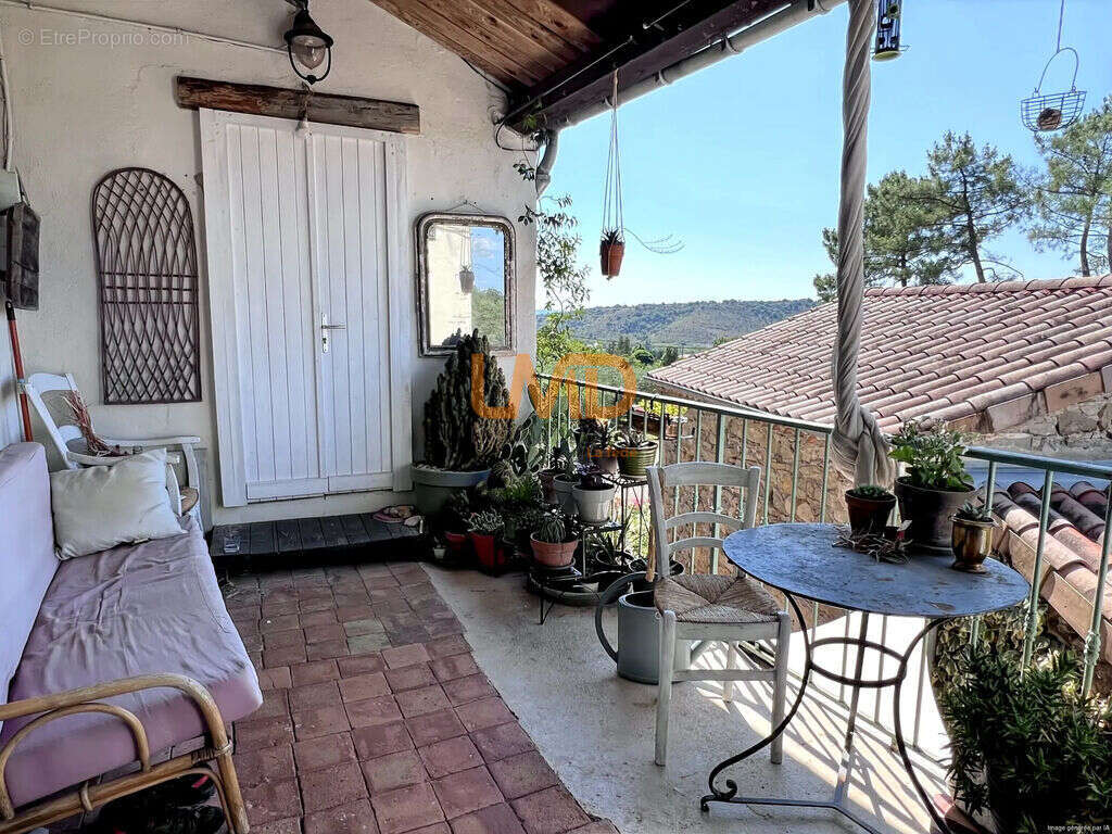 Ardèche SUD: Charmante maison de village en pierre avec terrasse - photo 16