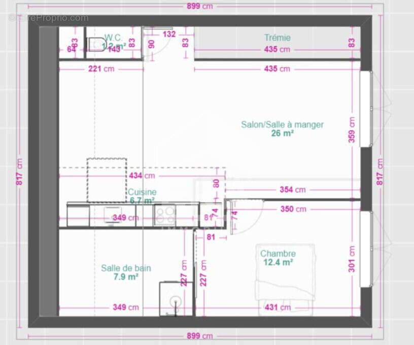 Appartement à LONGLAVILLE