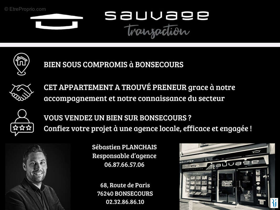 Appartement à BONSECOURS