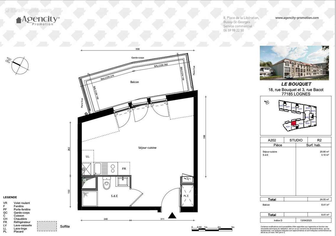 Plan - Appartement à LOGNES
