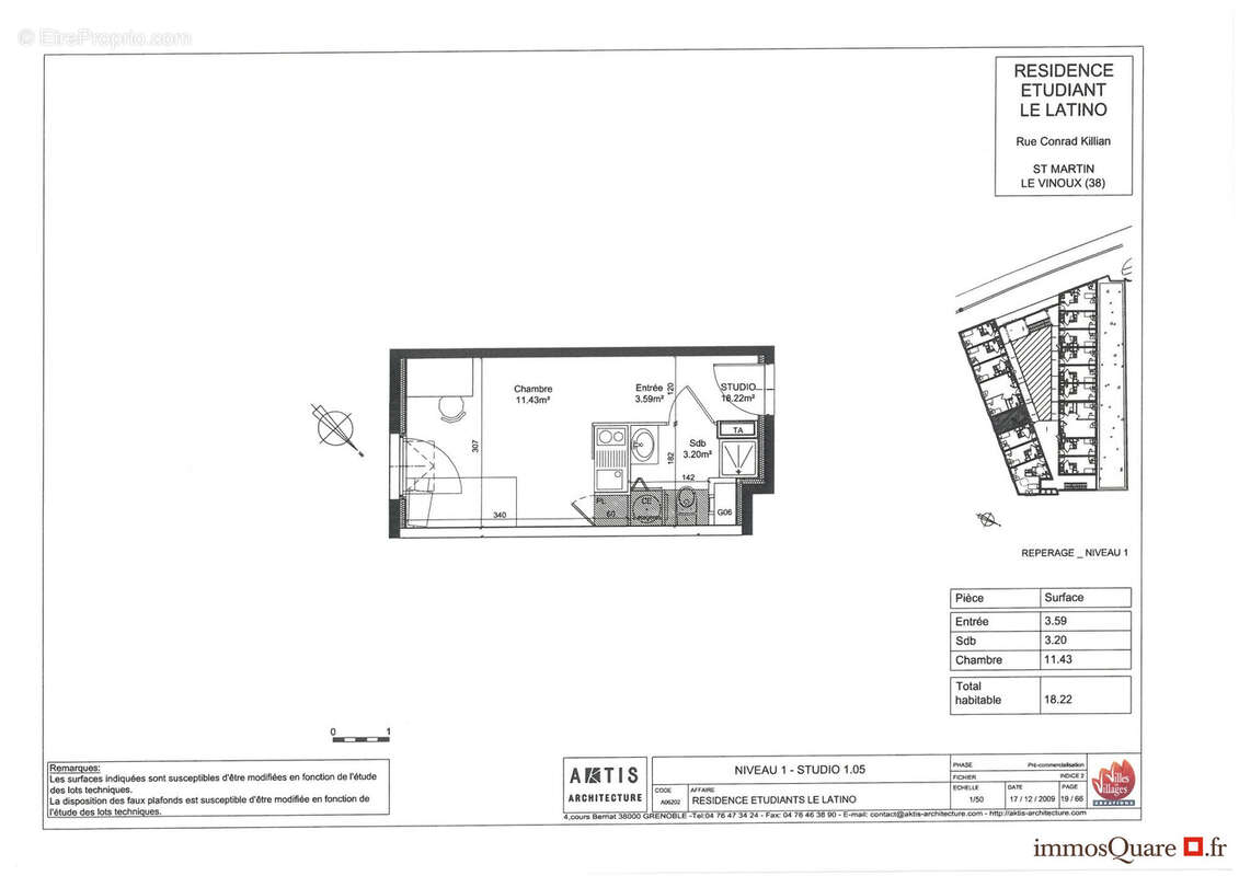 Appartement à SAINT-MARTIN-LE-VINOUX