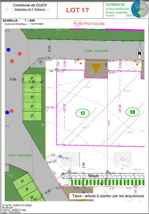 Terrain constructible de 546m2 à vendre à GUER (56 380) - photo 5