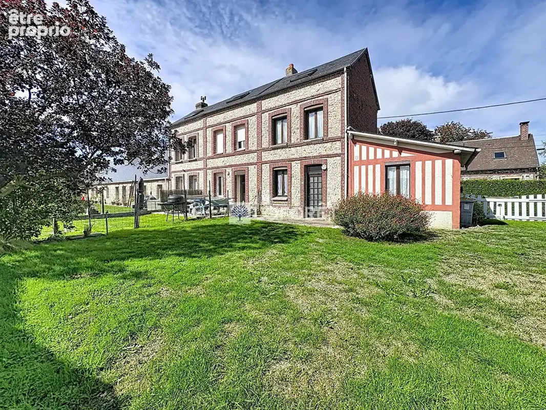 Proche Fécamp Maison mitoyenne brique silex avec terrain annexe - photo 13