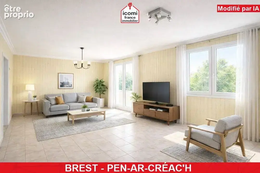 Finistere - brest (29200) - a vendre - appartement - t4 - 2 chambres - sejour de 30m² - dpe d - vue degagee - dalle beton - asce - photo 10