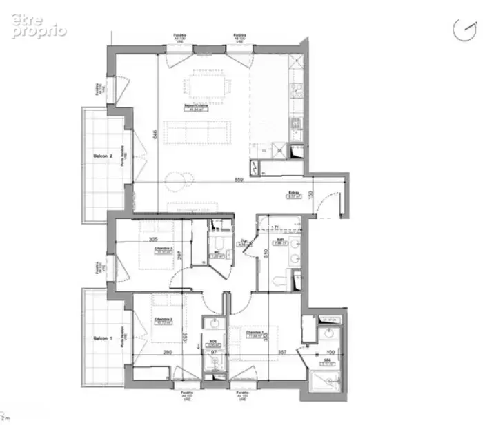 Praz-sur-arly - appartement 4 pieces rez de jardin  vendre - photo 2