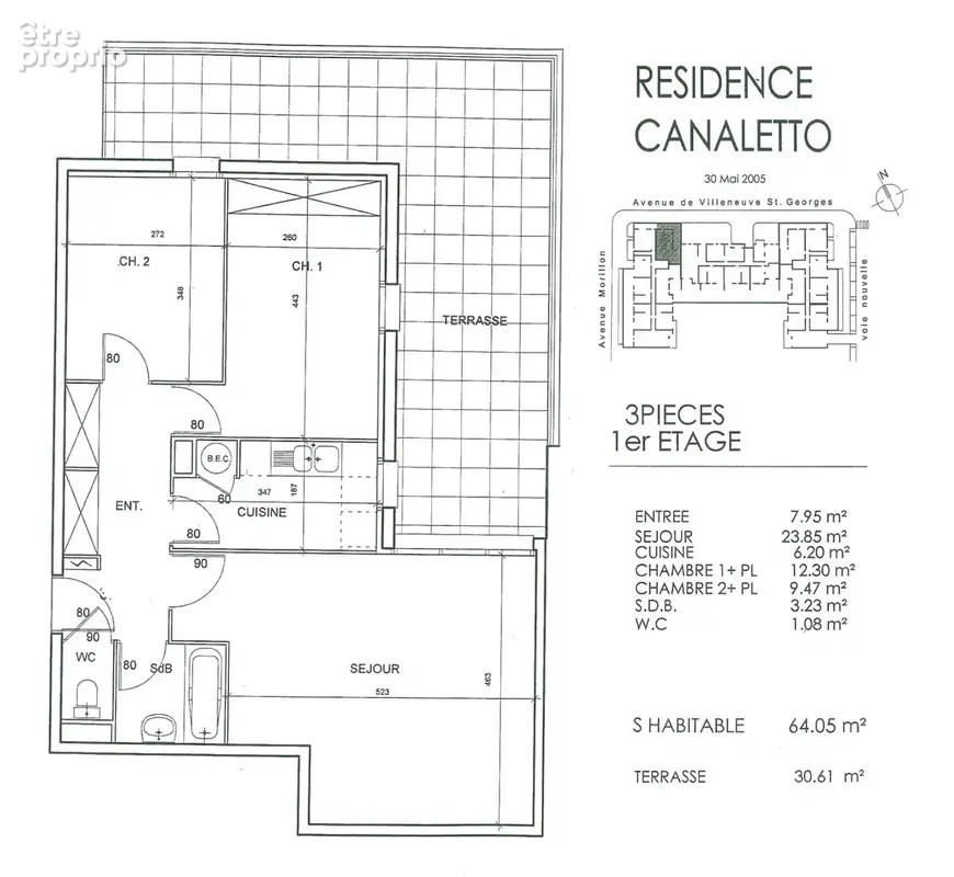 Appartement 3 pièces   Terrasse 26 m2   Résidence CANALETTO   Gondoles / Parc Interdépartemental / Quai de Sei - photo 8
