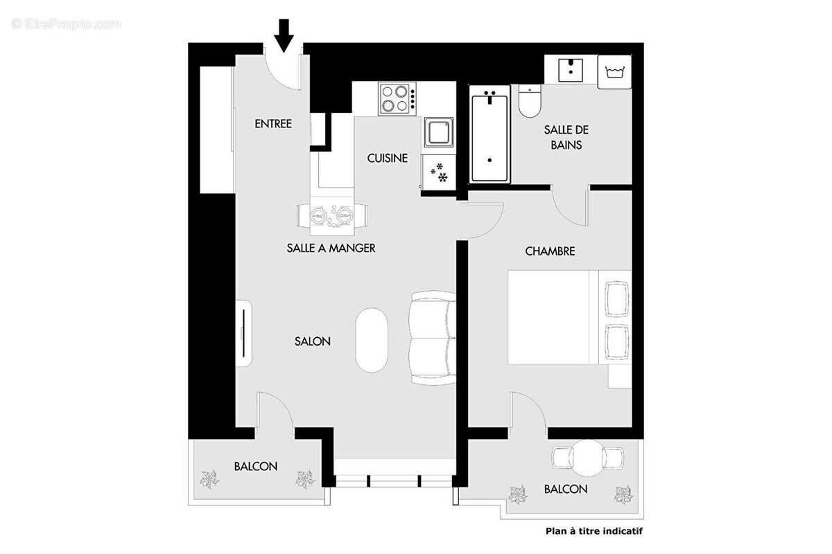 Appartement à PARIS-19E