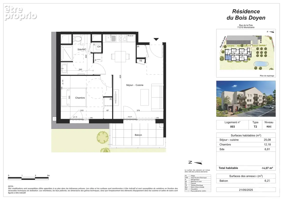 Appartement 44 m² à Sance  - photo 2