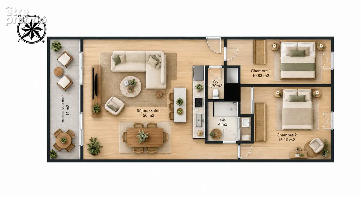 Appartement La Rochelle 3 pièce(s) - photo 14