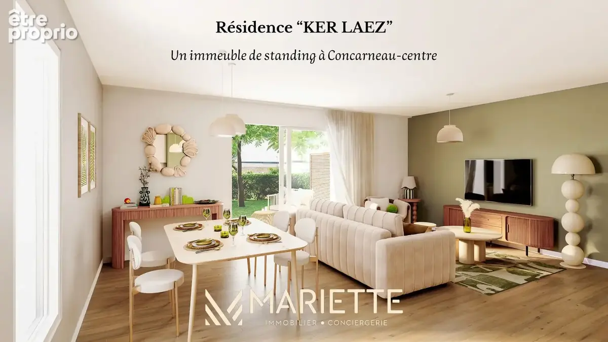 "KERLAEZ-23"  Centre-ville - Type 2 de 46.89 m² - photo 5