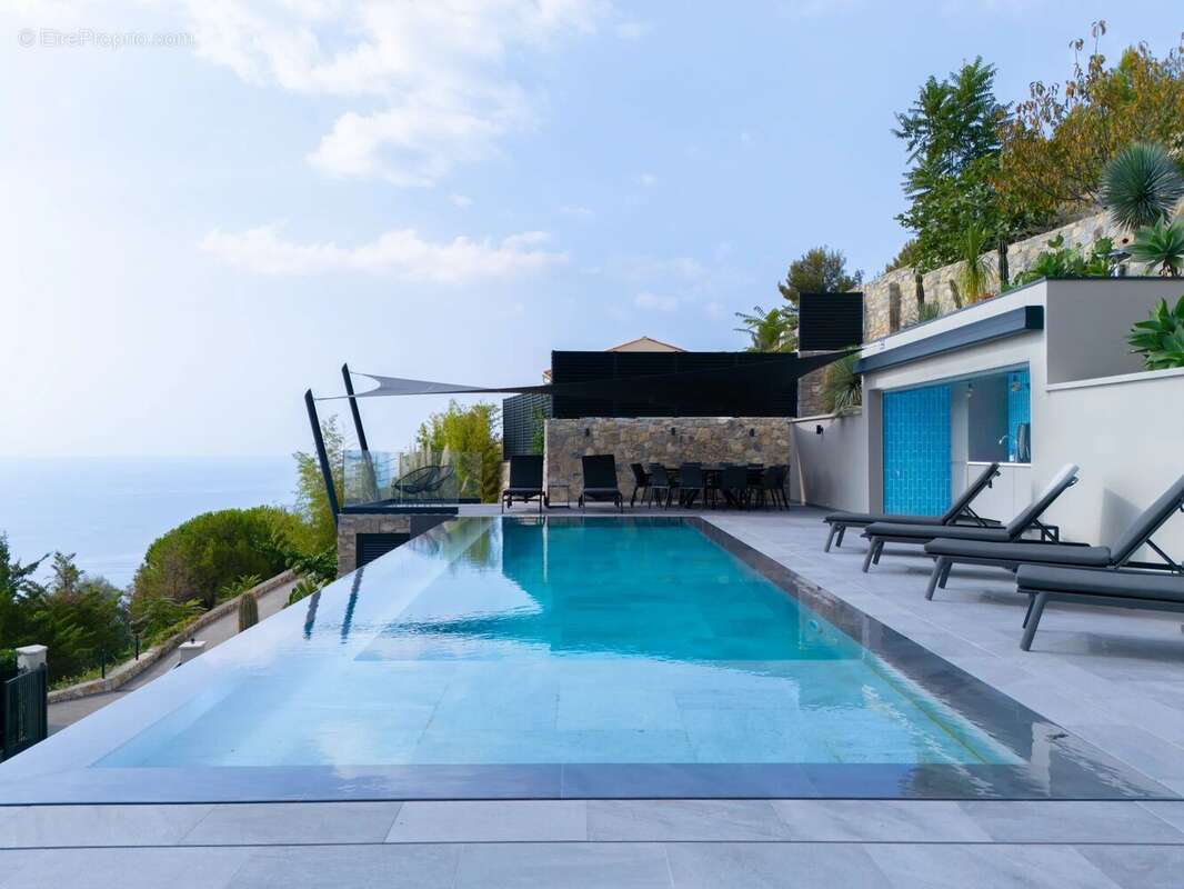Villa contemporaine à vendre Eze vue mer piscine Monaco - photo 5