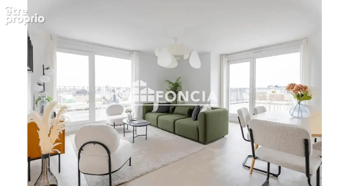 Appartement T5 neuf, TERRASSE EXCEPTIONNELLE DE 103 m2, beaux volumes, étage élevé, vue dégagée, belles prestations - photo 2