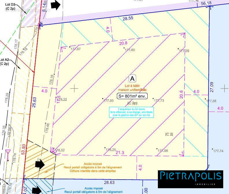 Terrain 801 m² à Villefranche-Sur-Saone  - photo 3