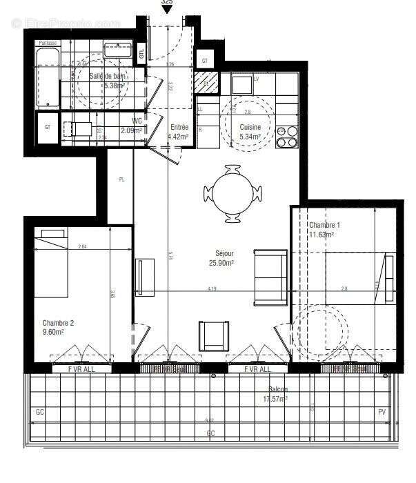 Appartement à MASSY