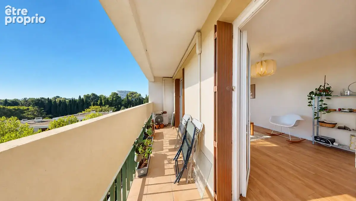 Montpellier   Mas Drevon   Appartement T3 rénové avec loggia et vue Dégagée - photo 2