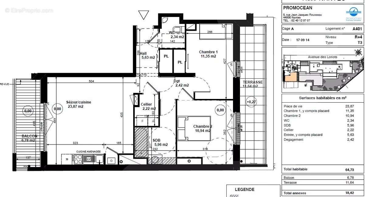 Appartement à NANTES