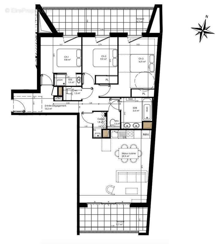 Appartement à PESSAC