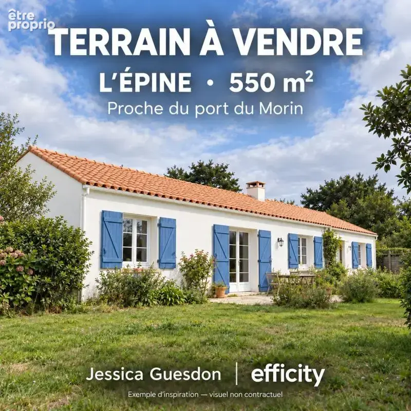 Terrain 550 m² à vendre à L'epine (85740) - photo 1