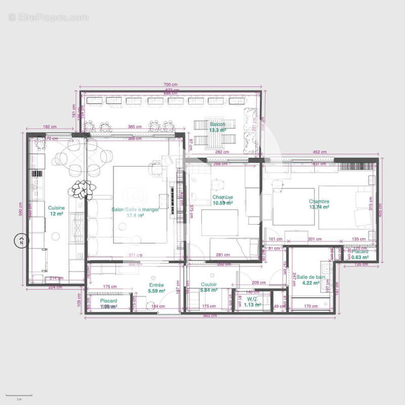 Appartement à COLOMBES