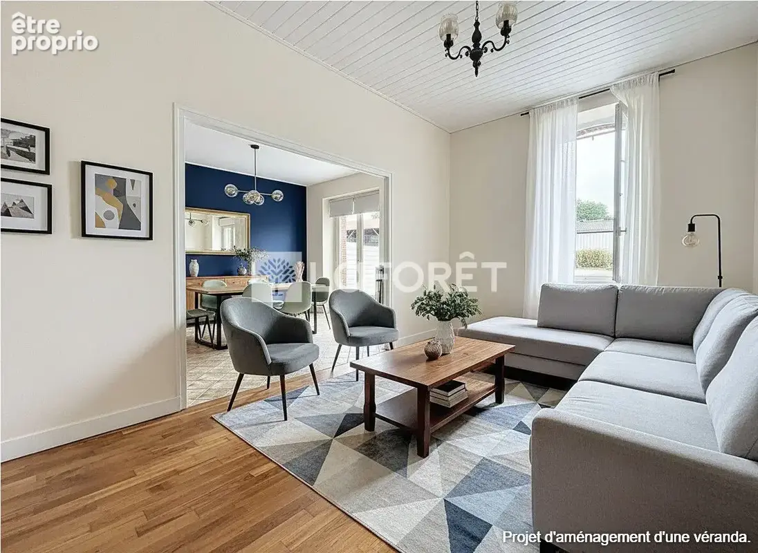 MAISON, LONGERE MITOYENNE, 3 CHAMBRES, 103 m2 + 33 m2 aménageable - Noyal Chatillon Sur Seiche - Parcelle 1295 m2 - photo 4