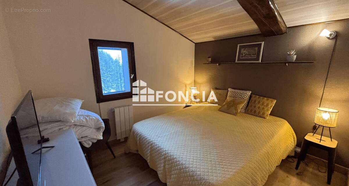 La foux d'allos, 200m du centre,  confortable et chaleureux t3 de 45m2 en duplex, 2 belles chambres, spacieux sejour avec terras - photo 9