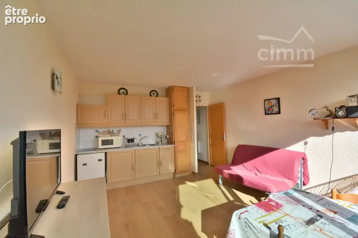 Vente - saint cyprien plage - beau studio avec cabine - 3eme et dernier etage - parking securise privatif - 66750 - region occit - photo 4