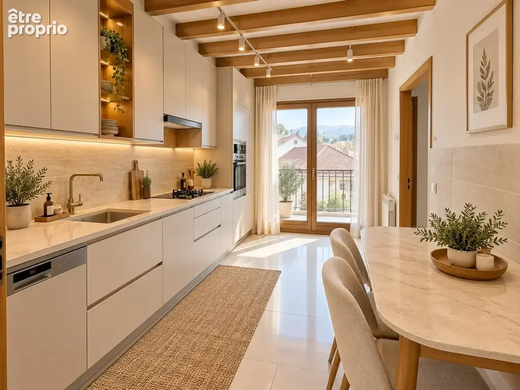 T3/4 avec balcon-terrasse, vue dégagée montagnes   Annecy Cran-Gevrier - photo 5