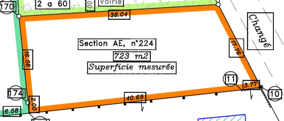 Terrain à PARIGNE-L&#039;EVEQUE
