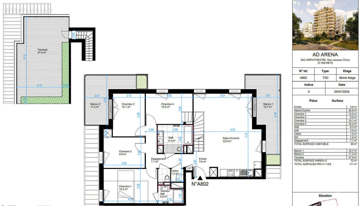Appartement à METZ