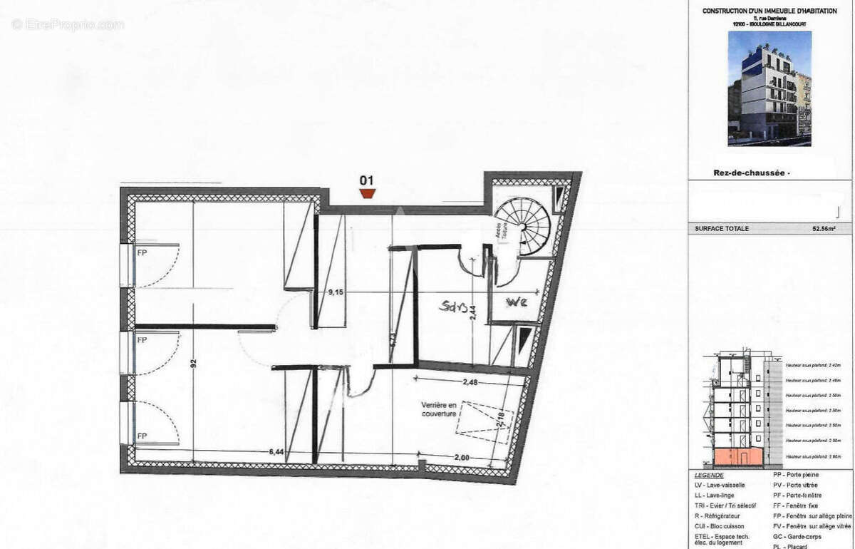Appartement à BOULOGNE-BILLANCOURT