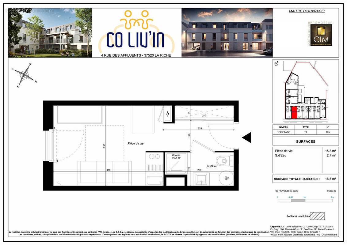 Appartement à LA RICHE