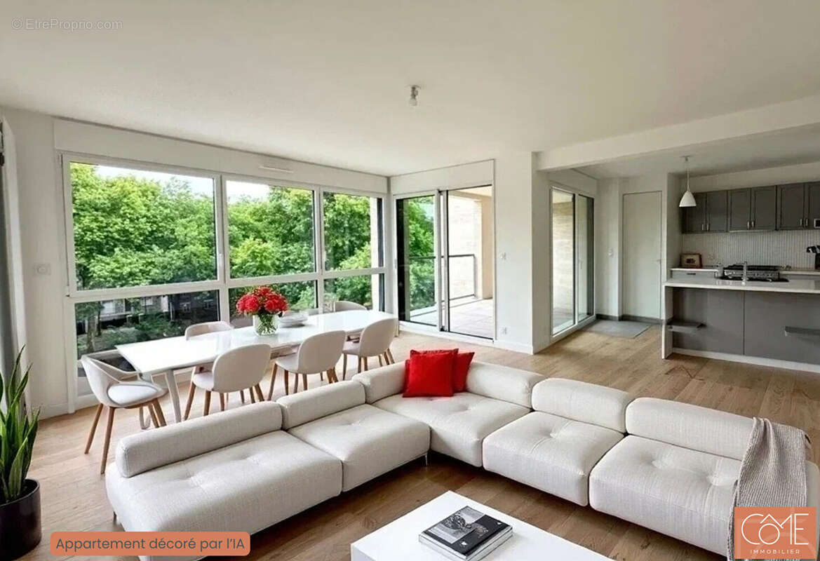 Grand type 3 neuf de standing - 12m² de terrasse - parking - vue canal de l'ille - anatole france - rennes - photo 3