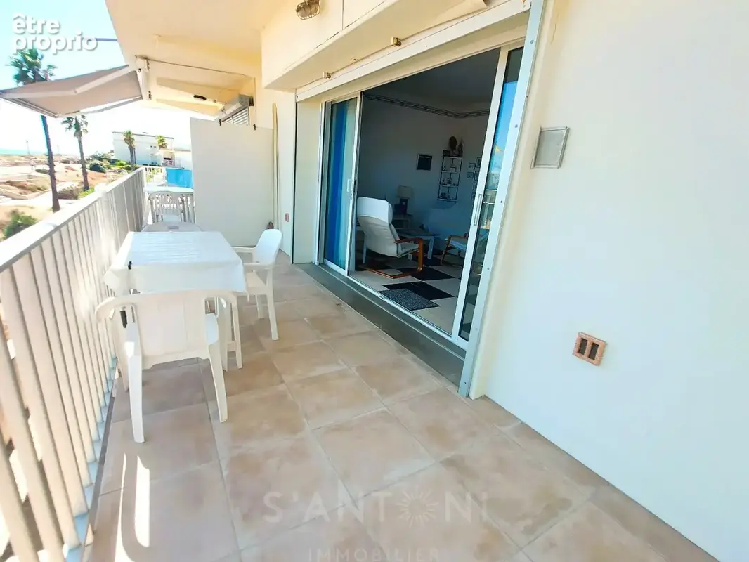Vieux marseillan plage  front de mer - vue mer, t3, terrasse, parking - photo 5