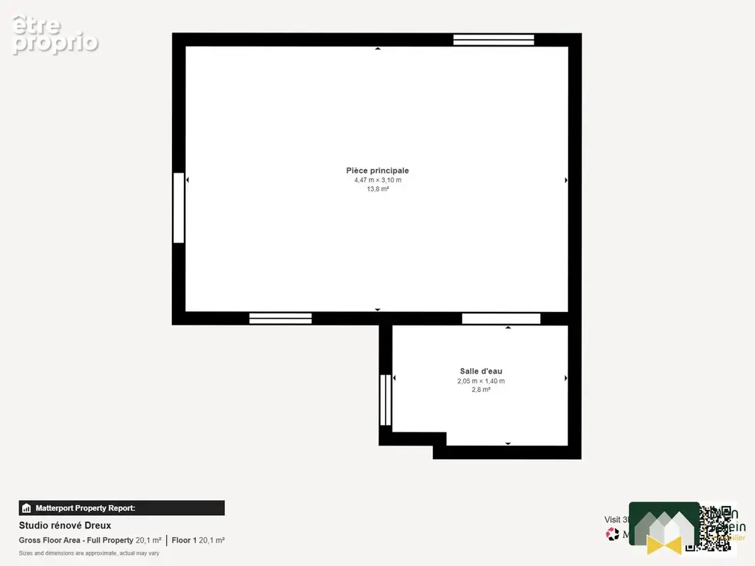 Appartement 1 pièce 16 m² à vendre à Dreux (28100) - photo 5
