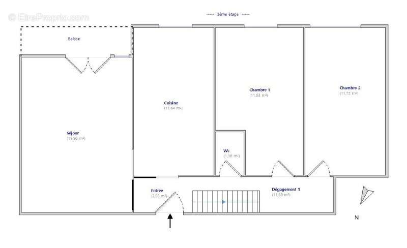 Appartement à NEUVILLE-SUR-SAONE
