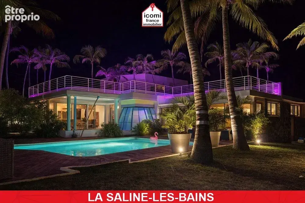 La reunion - la saline-les-bains (97434) - a vendre - villa de 470 m² avec deux studios independants - vue mer panoramique - pre - photo 4