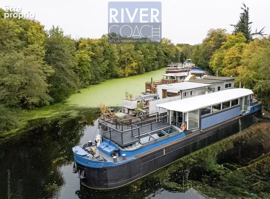 Vivre sur l’eau à 25 min de Paris – péniche Freycinet lumineuse avec terrasse - photo 3