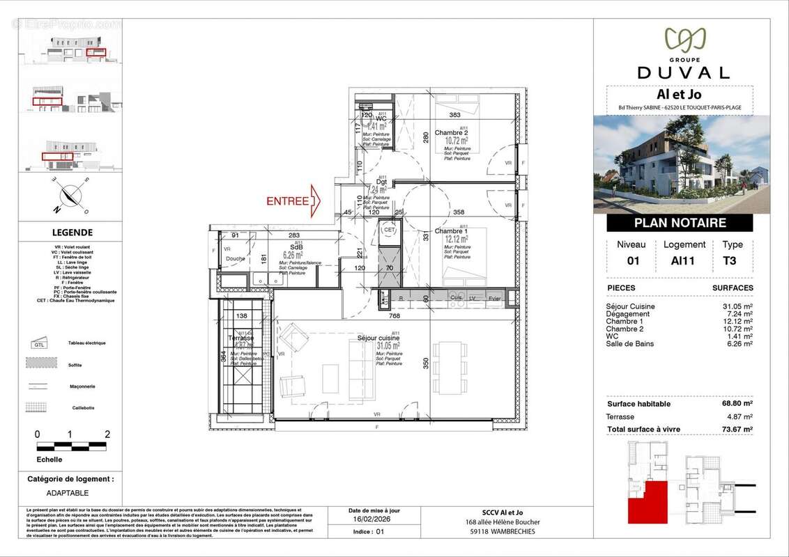Appartement 68 m² à Le Touquet-Paris-Plage  - photo 6