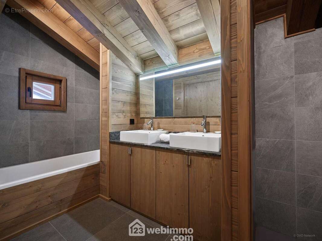 Les salles de douche seront livrées avec douche, vasque et miroir pour un usage pratique et immédiat. - Maison à CREST-VOLAND