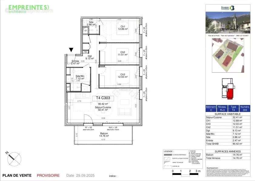 Appartement à LE TOUVET