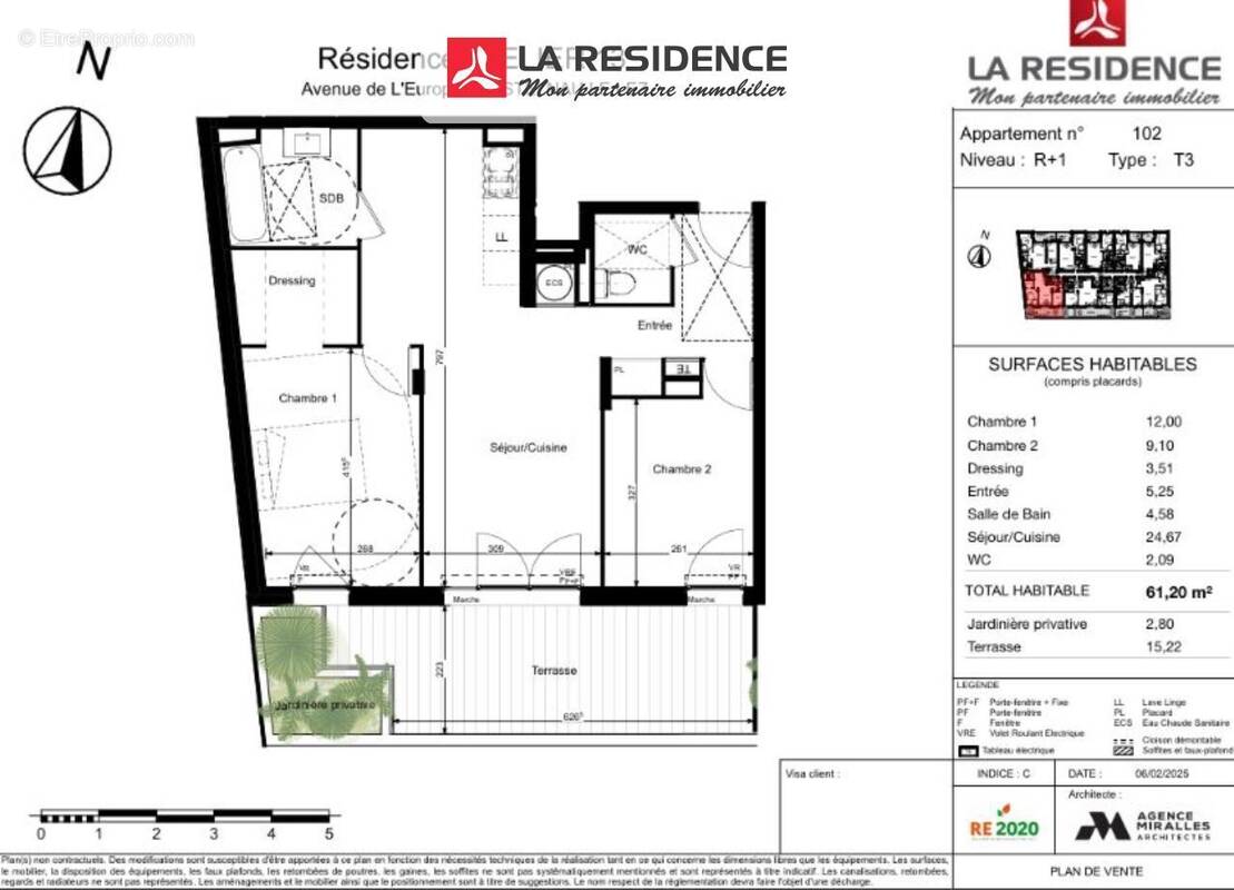 Appartement à CASTELNAU-LE-LEZ