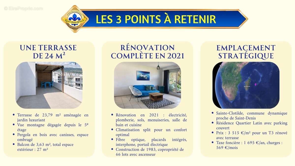 Appartement 66 m² à Saint-Denis  - photo 9