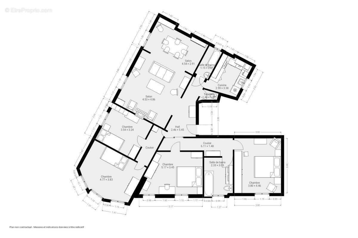 Appartement à LEVALLOIS-PERRET