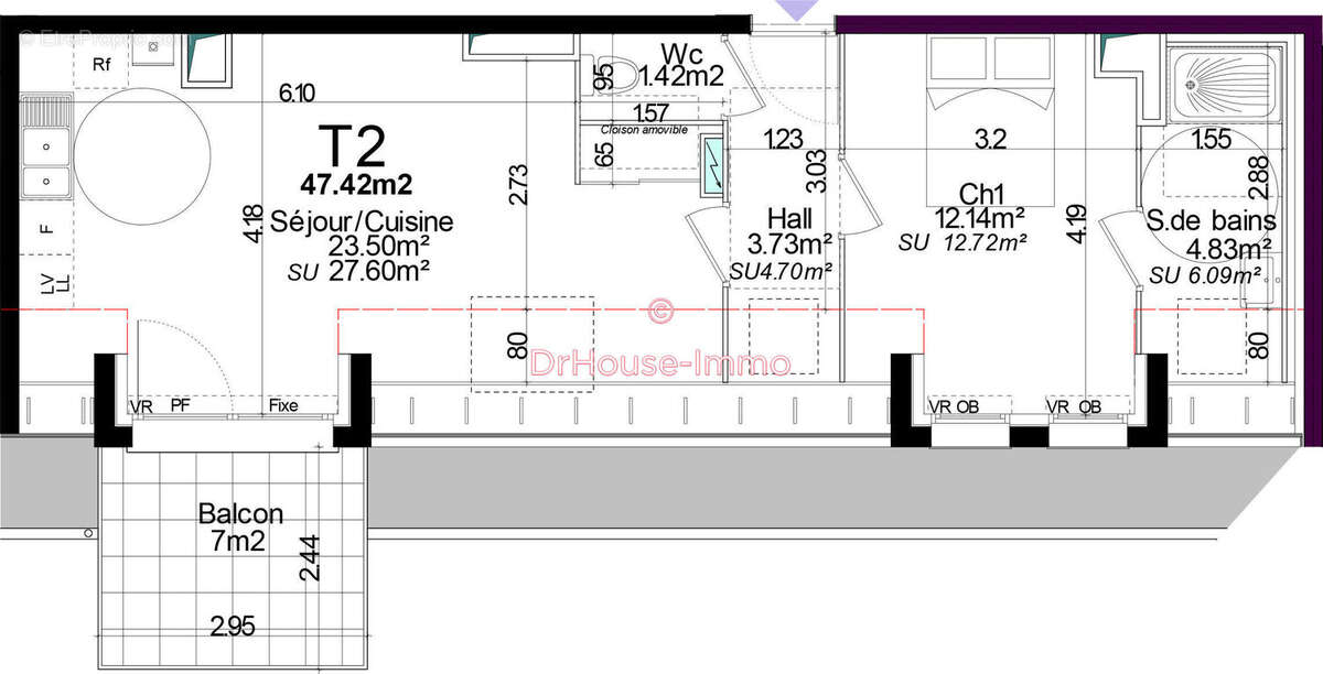Appartement à SAILLY-SUR-LA-LYS