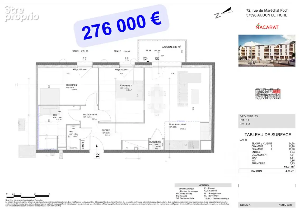 Programme Neuf "Coeur d'Opale" Appartements T3  de 63,71 m2 à 73 m2 - photo 9
